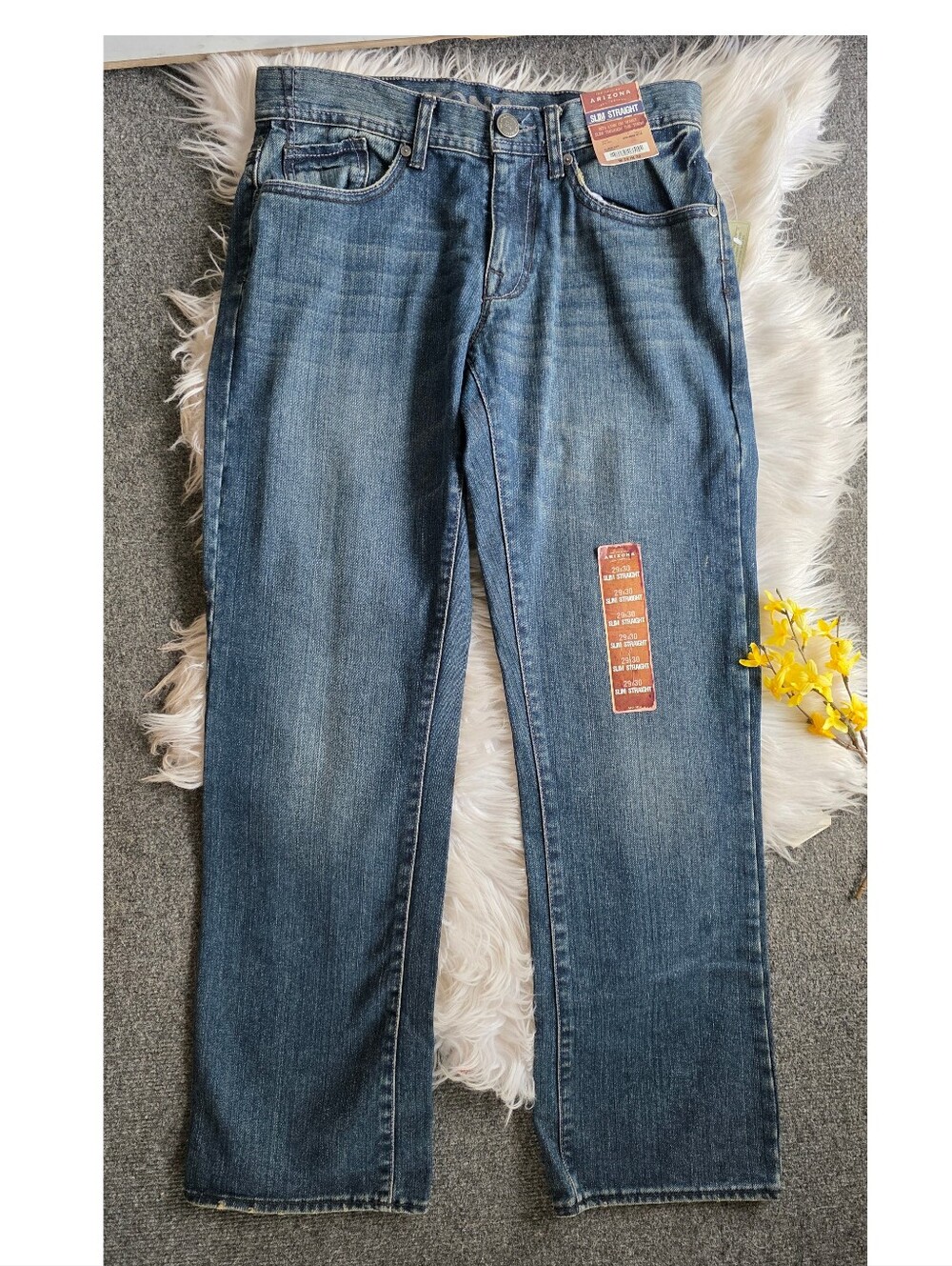 NWT Arizona Slim Straight Cotton Jeans